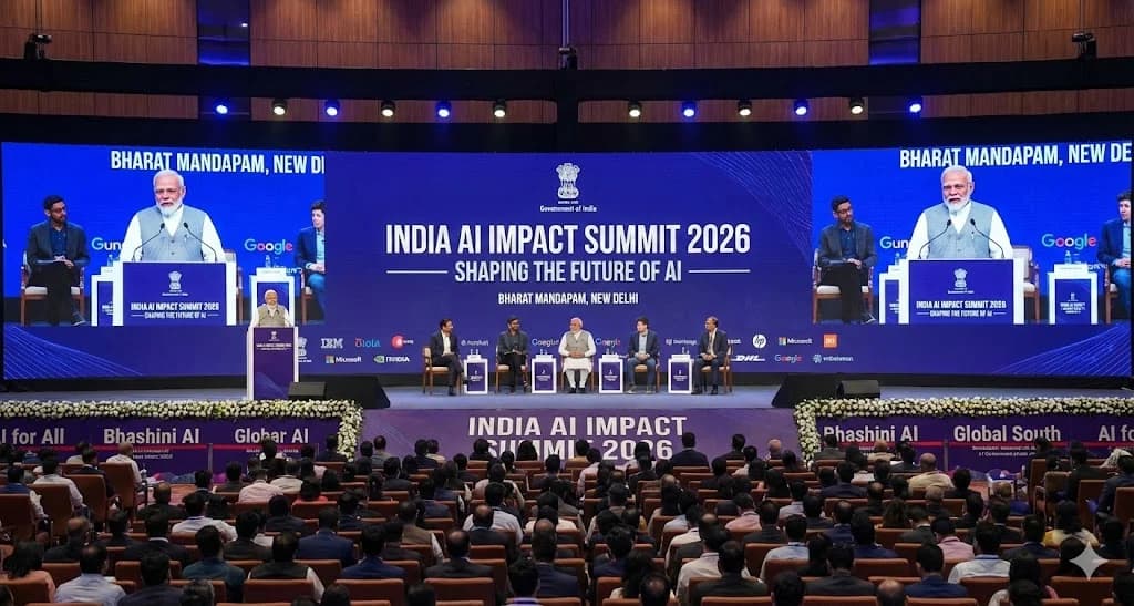 India AI Impact Summit 2026: ఇండియా ఏఐ సమ్మిట్ 2026 హైలైట్స్: సర్వమ్ కాజే స్మార్ట్ గ్లాసెస్, హెల్త్ రోబోలు మరియు ఏఐ బైక్!