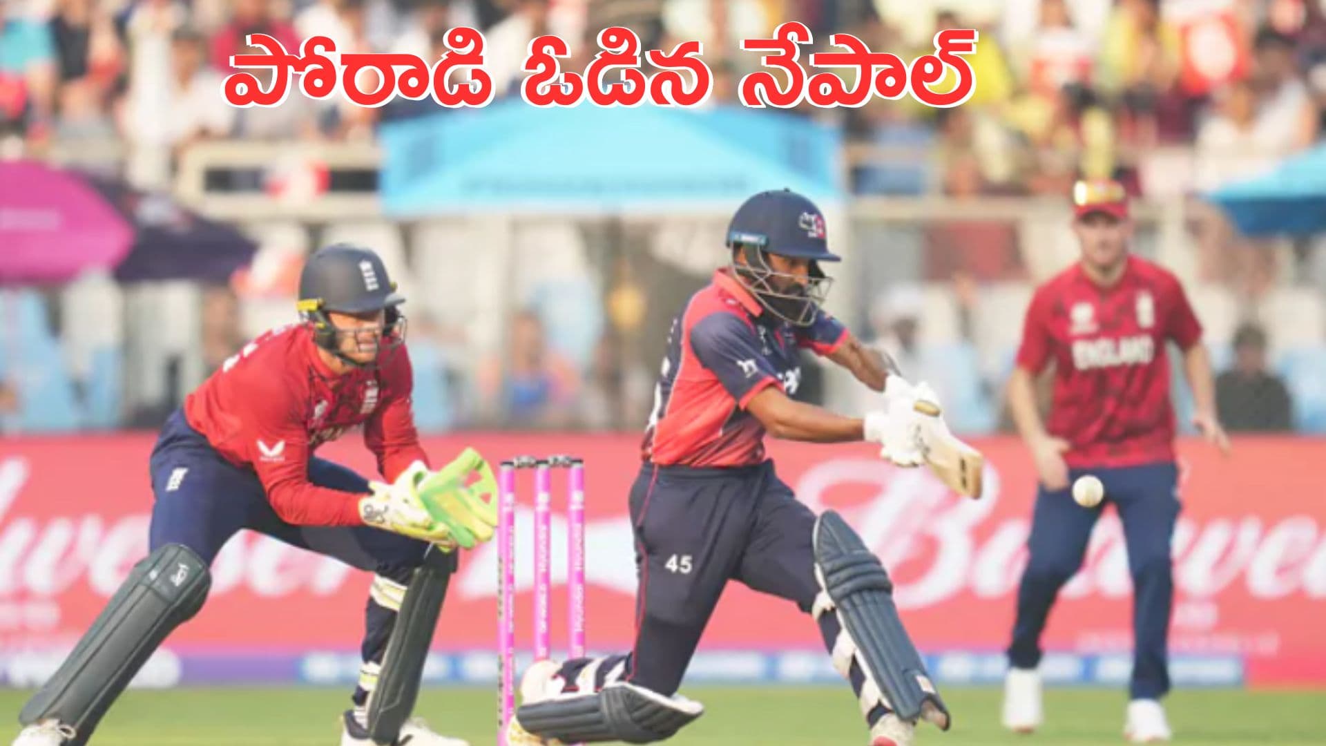 ENG vs NEP: T20 WC: పోరాడి ఓడిన నేపాల్.. చివరి బంతికి గట్టెక్కిన ఇంగ్లాండ్