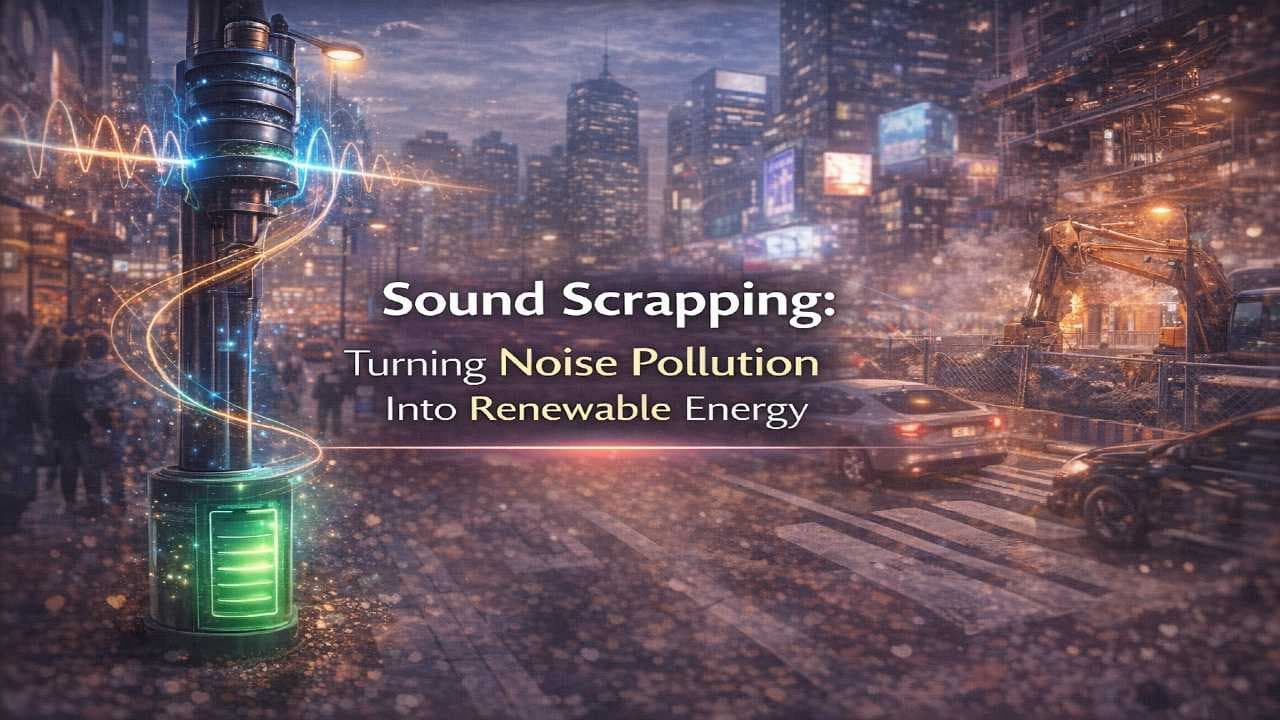 Sound Scrapping: నగరాల్లోని రొదనే ఇక పవర్ బ్యాంక్.. శబ్ద కాలుష్యం నుండి విద్యుత్తును పిండేసే సరికొత్త 'సౌండ్ స్క్రేపింగ్' టెక్నాలజీ!